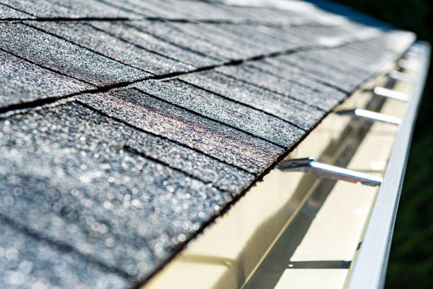 White soffit fascia and gutter replacement in Evanston IL